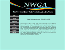 Tablet Screenshot of nwgenderalliance.org